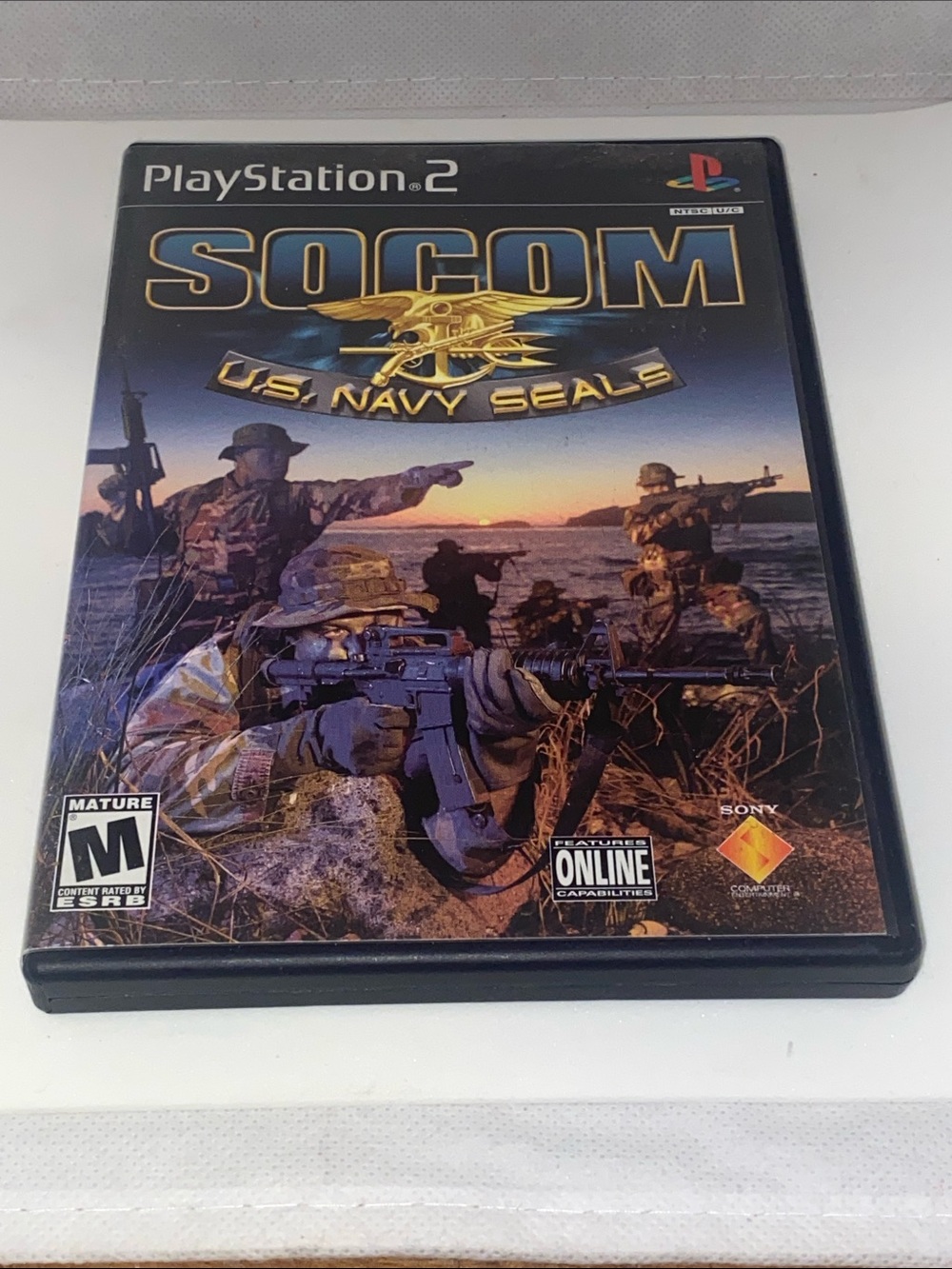 Sony PlayStation 2 SOCOM: U.S. Navy SEALs — Black & Gold Case